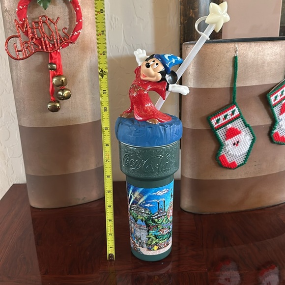 Disneyland *VINTAGE* Fantasmic! Sorcerer Mickey Coca-Cola Cup with Lid & Straw - Picture 13 of 13